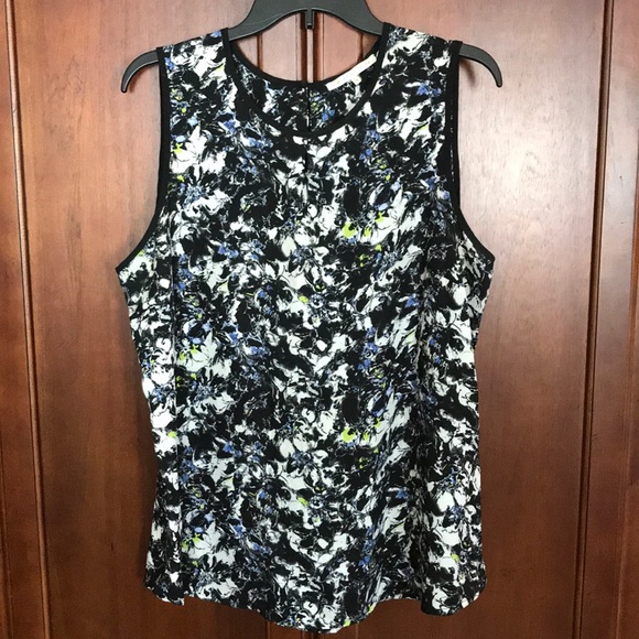 π SALE 4/$20 Violet + Claire Sleeveless Black Print Top 1X